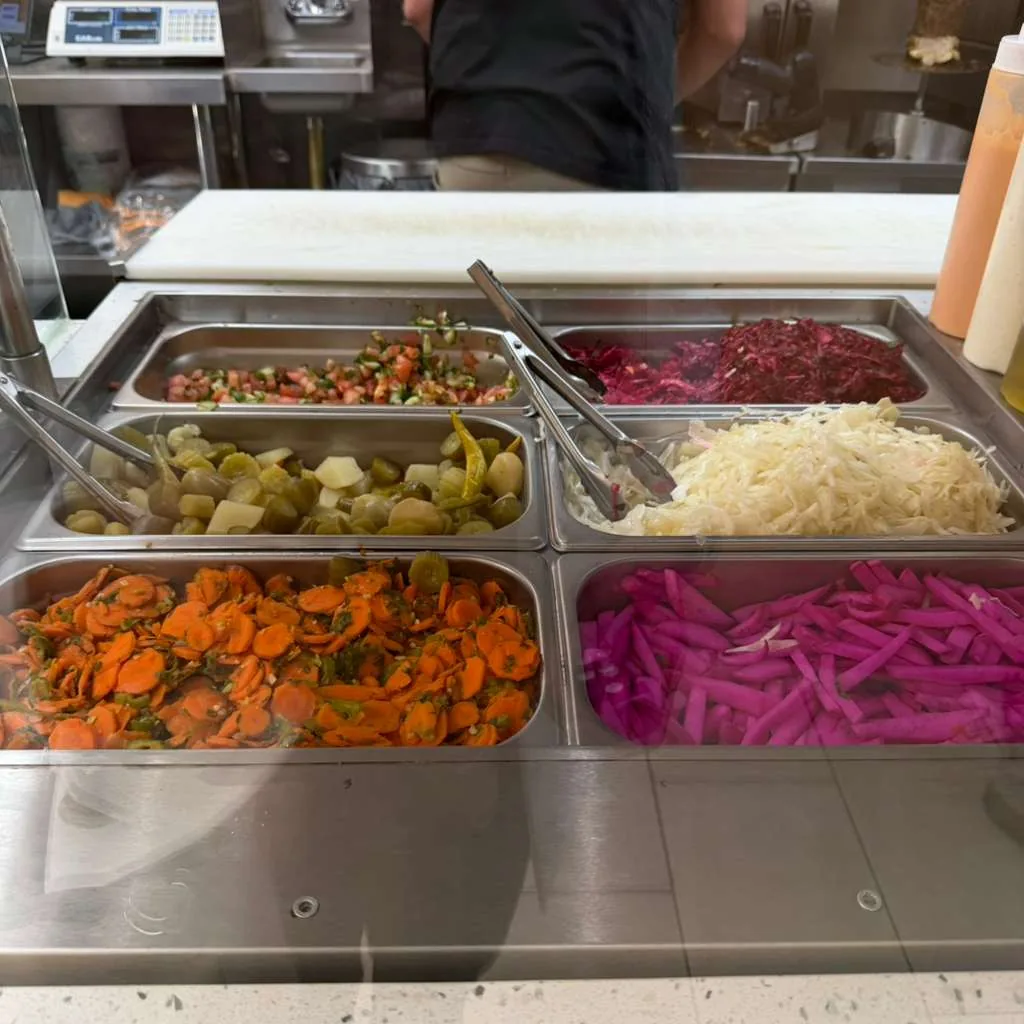 Pickled vegetable salad bar