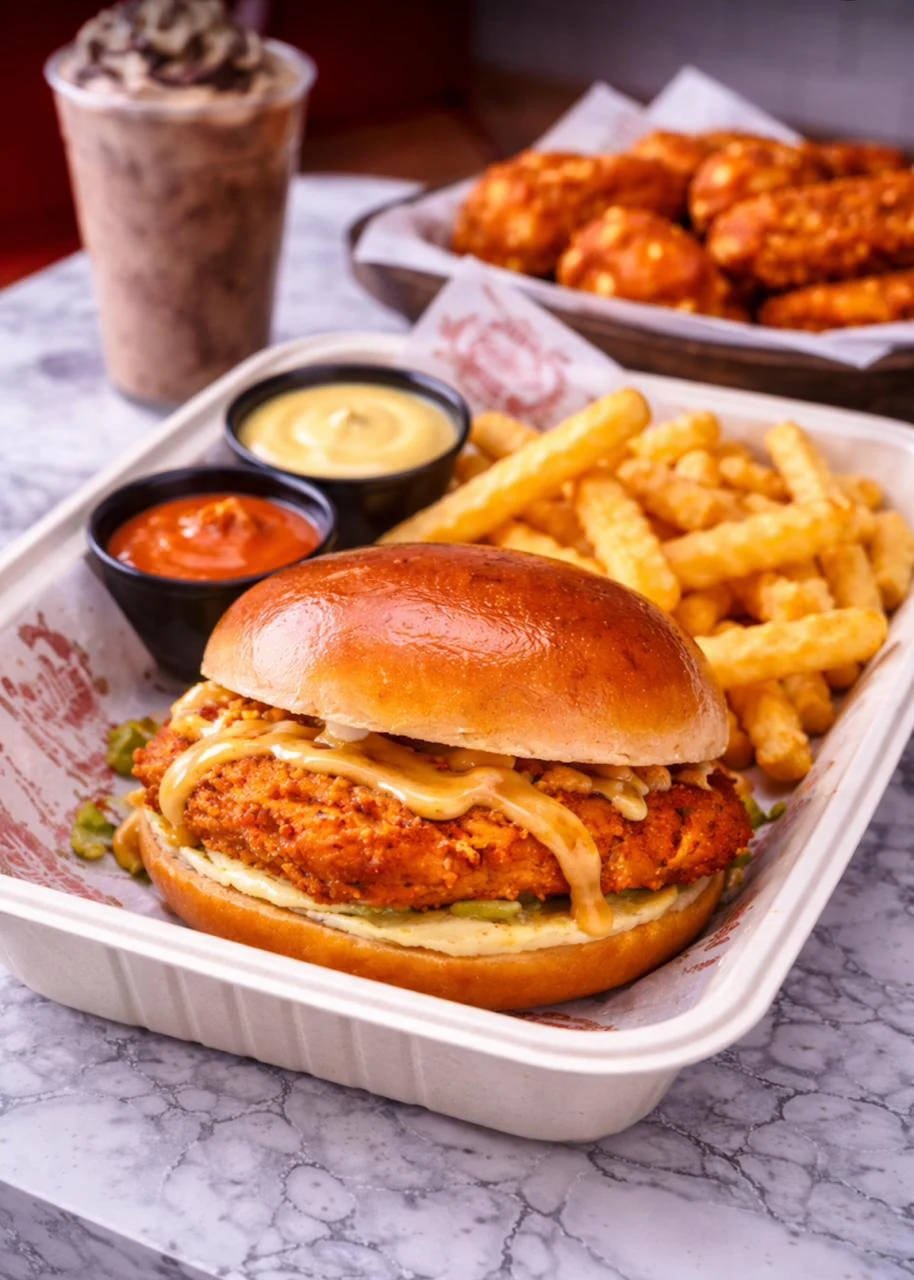Cluckies sandwich meal